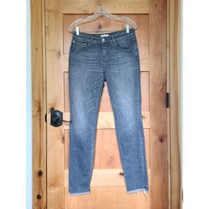 Closed Gray Skinny Jeans Sz 8 Stretch Mid Rise‎ Made in Italy Minimalist Basic